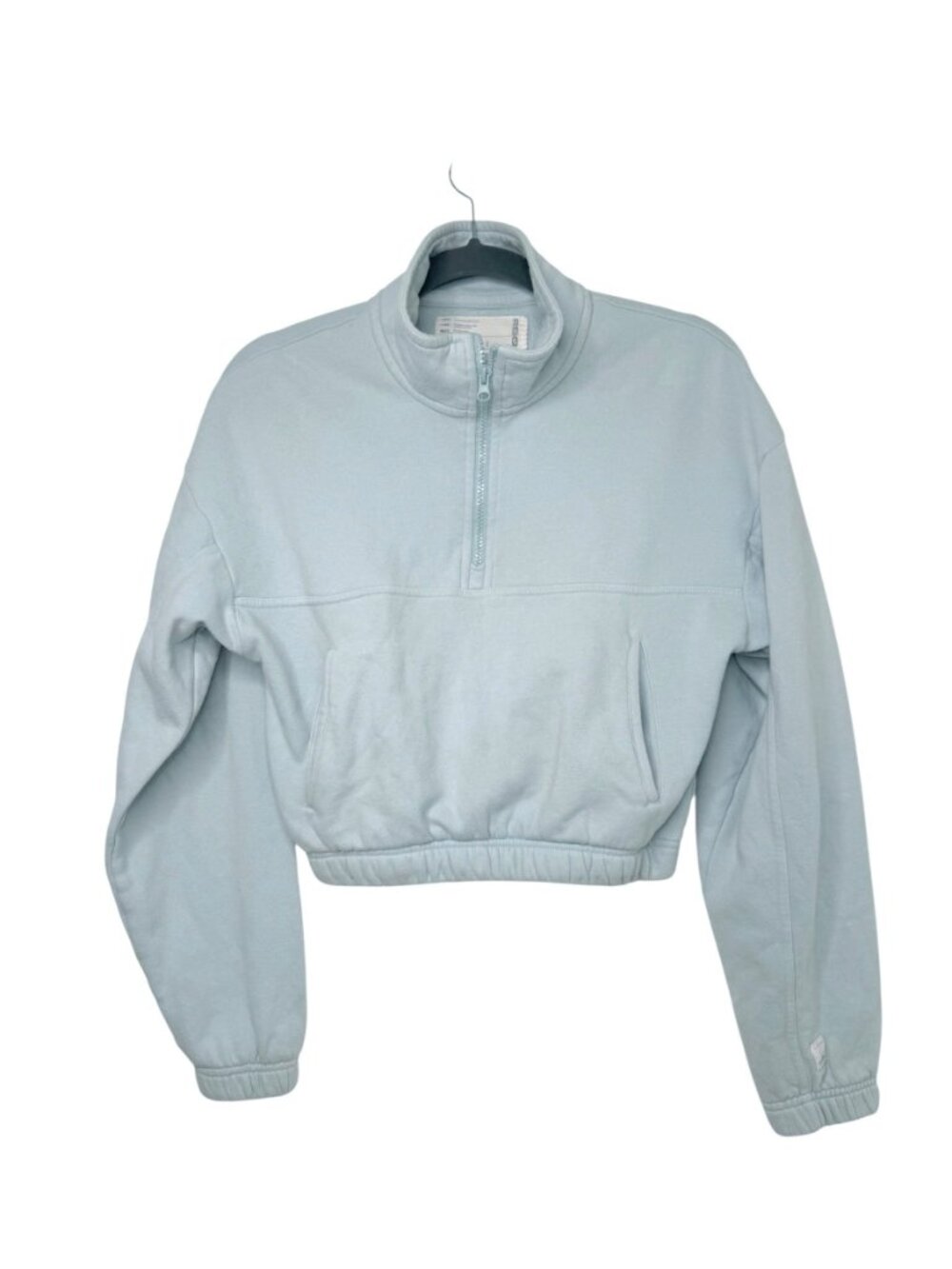 Tilly's RSQ Long Sleeve Zip Cropped Sweatshirt with Pockets